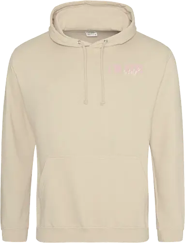 Here To Help - Rosa mit weißer Schrift - Standard Hoodie