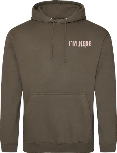 Here To Help - Rosa mit weißer Schrift - Standard Hoodie