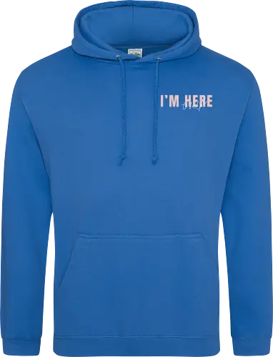 Here To Help - Rosa mit weißer Schrift - Standard Hoodie