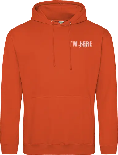 Here To Help - Rosa mit weißer Schrift - Standard Hoodie