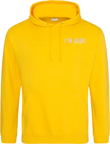 Here To Help - Rosa mit weißer Schrift - Standard Hoodie