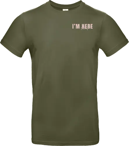 Here To Help - Rosa mit weißer Schrift - Standard T-Shirt