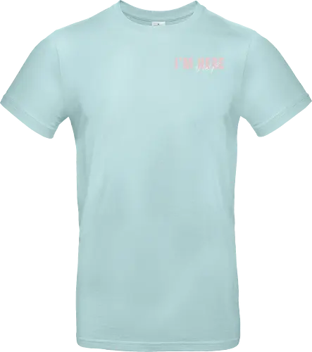 Here To Help - Rosa mit weißer Schrift - Standard T-Shirt