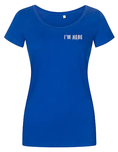 Here To Help - Rosa mit weißer Schrift - Women T-Shirt