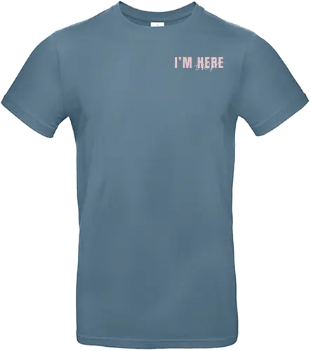 Here To Help - Rosa mit weißer Schrift - Standard T-Shirt
