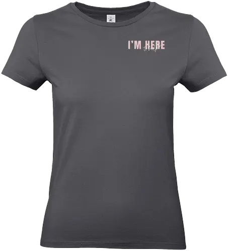 Here To Help - Rosa mit weißer Schrift - Standard T-Shirt (Women)