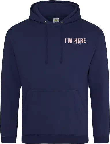 Here To Help - Rosa mit weißer Schrift - Standard Hoodie