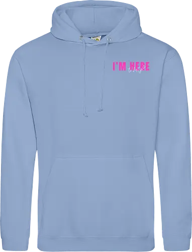 Here To Help - Pink mit weißer Schrift - Standard Hoodie