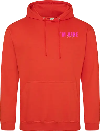 Here To Help - Pink mit weißer Schrift