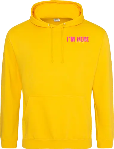 Here To Help - Pink mit weißer Schrift - Standard Hoodie