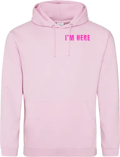 Here To Help - Pink mit weißer Schrift