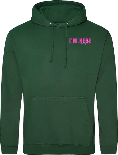 Here To Help - Pink mit weißer Schrift