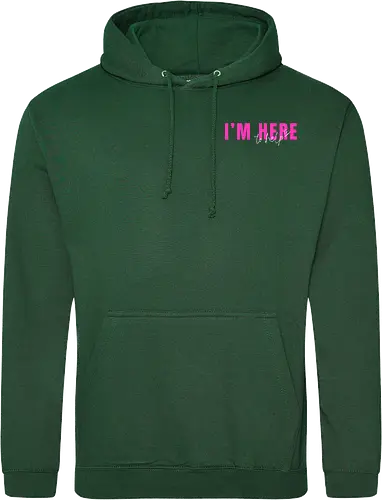 Here To Help - Pink mit weißer Schrift - Standard Hoodie