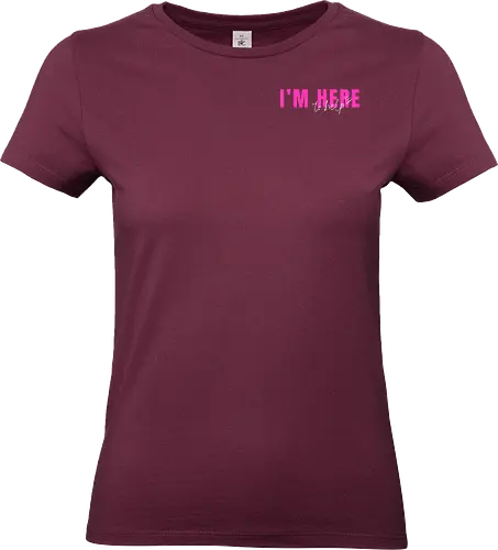 Here To Help - Pink mit weißer Schrift