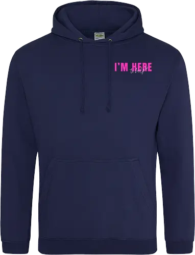 Here To Help - Pink mit weißer Schrift - Standard Hoodie
