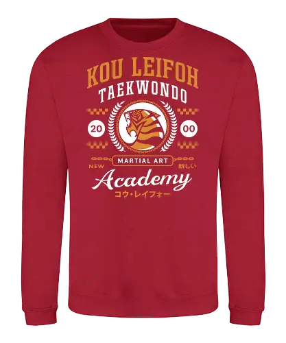 Kou Leifoh Academy - retro, bouncer, final, sion, kou, volt, dog street, jrpg, fantasy, video game, gaming, gamer, angelo, Rinoa, dominique cross, fighting game - Sweatshirt