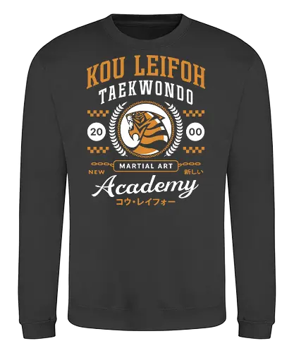 Kou Leifoh Academy - retro, bouncer, final, sion, kou, volt, dog street, jrpg, fantasy, video game, gaming, gamer, angelo, Rinoa, dominique cross, fighting game - Sweatshirt