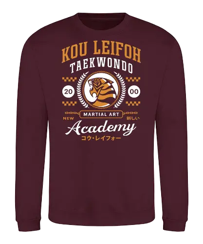 Kou Leifoh Academy - retro, bouncer, final, sion, kou, volt, dog street, jrpg, fantasy, video game, gaming, gamer, angelo, Rinoa, dominique cross, fighting game - Sweatshirt