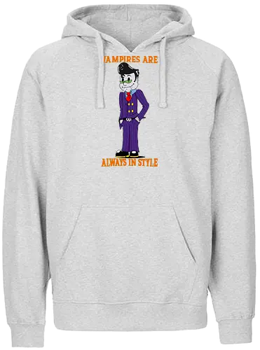 Vampire's Style (Vampirstyle) - Vampir, Rubber-Hose-Stil, Gothic, Halloween, Vintage, gruselig, Cartoon, zeitlos, Fantasy, Horror, Kawaii, Retro, zauberhaft, trendy, klassisch, stilvoll, skurril, schwarzer Humor, Mythologie, einzigartig - Fairtrade Hoodie