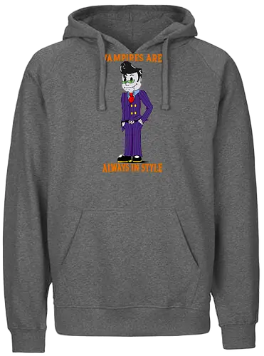Vampire's Style (Vampirstyle) - Vampir, Rubber-Hose-Stil, Gothic, Halloween, Vintage, gruselig, Cartoon, zeitlos, Fantasy, Horror, Kawaii, Retro, zauberhaft, trendy, klassisch, stilvoll, skurril, schwarzer Humor, Mythologie, einzigartig - Fairtrade Hoodie