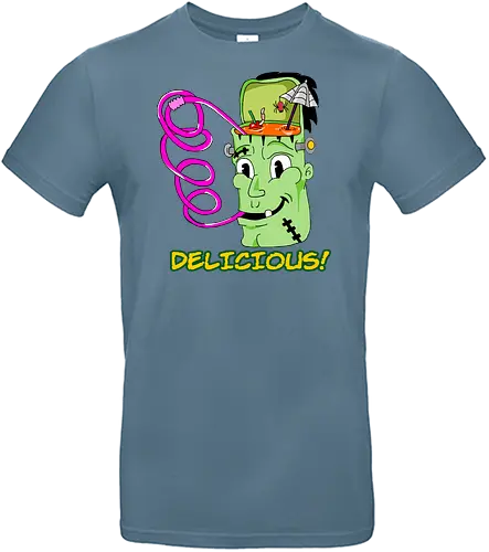 Delicious! (Köstlich!) - Monster, Retro, Gehirnfrost, lustig, gruselig, einzigartig, Popkultur, Kawaii, witzig, Vintage, kreative Kunst, Süßes, ikonisch, kultig, frankenstein, cute, books, classic, horror, fantasy, Cartoon, Nostalgie, Halloween, cool, Eiscreme, skurril - Standard T-Shirt