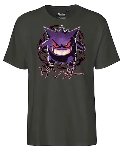 Night Shade - Pocket, Ghost type, Anime, Video game, Art, Fan art, Dark type, go, Mega Ghost, Ghost evolution - Fairtrade T-Shirt