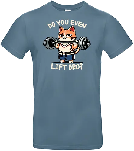 Do you even lift bro? - fitness, workout, exercise, bodybuilding, muscle, catlover, kitty, feline, meow, pet, cute, animals, kitten, whiskers, paws, funny, adorable, caturday, purrfect, catsofinstagram, catsoftwitter, healthy, sweat, cardio, muscles, motivation, gains, catdesign, art, health, training, weightloss, gym, weighttraining, lift, personaltrainer, strong, katze, cat - Standard T-Shirt