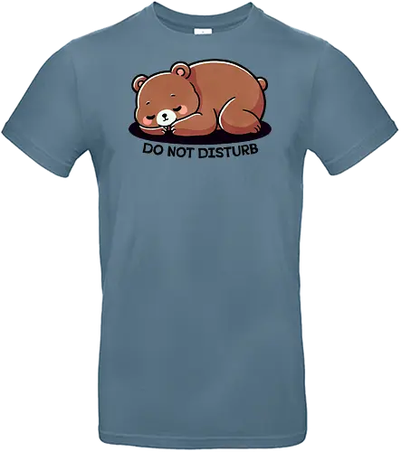 Do not disturb  - do not disturb, privacy, rest, peaceful, humor, relax, art, funny warning, bear, animal, wildlife, nature, forest, cute bear, grizzly bear, black bear, polar bear, cartoon bear, bear illustration, bear art, bear lovers, woodland, mammal, lazy - Standard T-Shirt