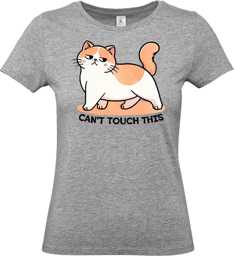 Can't touch this - music, rap, hip hop, dance, funny, meme, 90s, nostalgia, party, song lyrics, catchy, stylish, iconic, performance, culture, cat, sassy, kitten - Standard T-Shirt (Women)