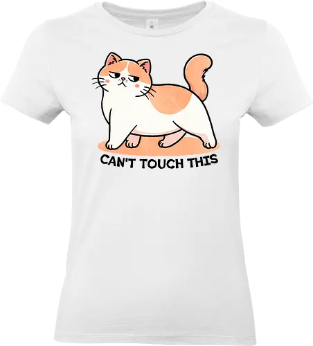 Can't touch this - music, rap, hip hop, dance, funny, meme, 90s, nostalgia, party, song lyrics, catchy, stylish, iconic, performance, culture, cat, sassy, kitten - Standard T-Shirt (Women)