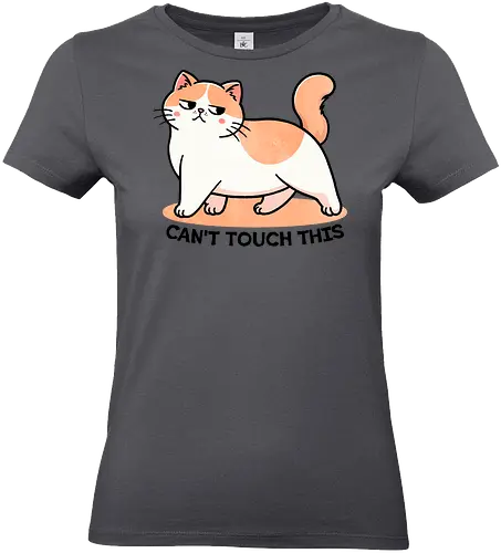 Can't touch this - music, rap, hip hop, dance, funny, meme, 90s, nostalgia, party, song lyrics, catchy, stylish, iconic, performance, culture, cat, sassy, kitten - Standard T-Shirt (Women)
