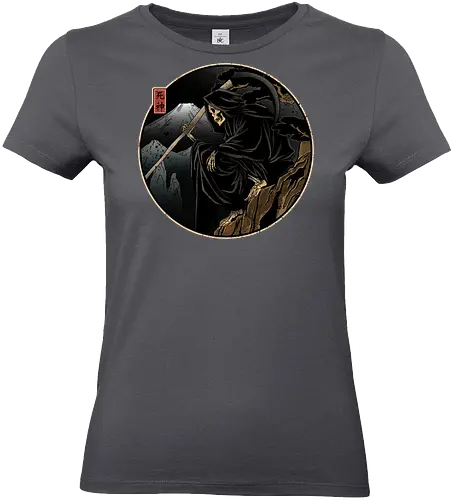Who's next - grim reaper, death, Japan, Japanese culture, shinigami, anime, manga, dark art, illustration, spooky, gothic, mythology, occult, fantasy, symbolism - Standard T-Shirt (Women)