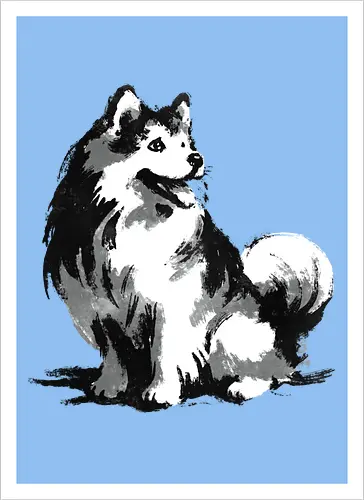 Sumi-e Pup