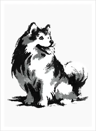 Sumi-e Pup