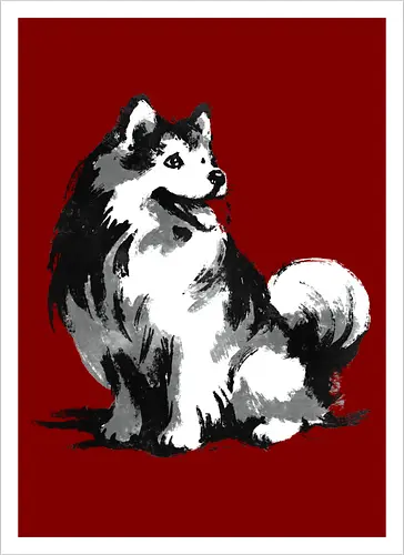 Sumi-e Pup