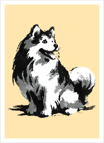Sumi-e Pup
