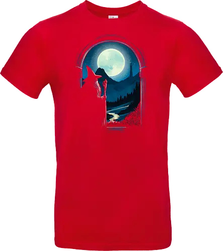 Journey beginning - Wizard, fantasy, magic, magician, fictional character, sorcerer, adventure, epic, mythical, cinematic - Standard T-Shirt