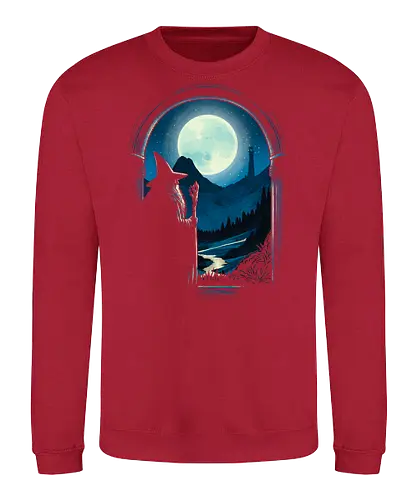 Journey beginning - Wizard, fantasy, magic, magician, fictional character, sorcerer, adventure, epic, mythical, cinematic - Sweatshirt