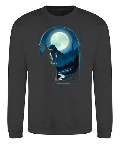 Journey beginning - Wizard, fantasy, magic, magician, fictional character, sorcerer, adventure, epic, mythical, cinematic - Sweatshirt