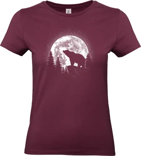 Moonlight Bear - moon bear, bear, wildlife, animal, nature, endangered, ursid, black bear, forest, cute, paw, wild, mammal, china, animal lover - Standard T-Shirt (Women)