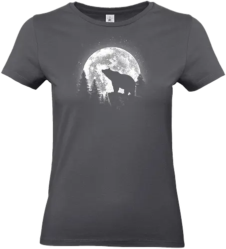 Moonlight Bear - moon bear, bear, wildlife, animal, nature, endangered, ursid, black bear, forest, cute, paw, wild, mammal, china, animal lover - Standard T-Shirt (Women)