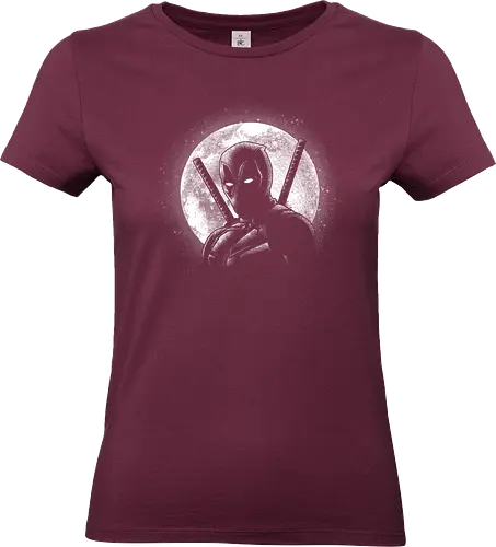 Moonlight Merc - Antihero, moon, comics, superhero, antihero, funny, action, red, costume, space, galaxy, comic book, graphic novel, pop culture - Standard T-Shirt (Women)