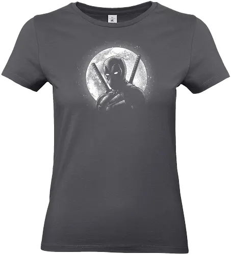 Moonlight Merc - Antihero, moon, comics, superhero, antihero, funny, action, red, costume, space, galaxy, comic book, graphic novel, pop culture - Standard T-Shirt (Women)
