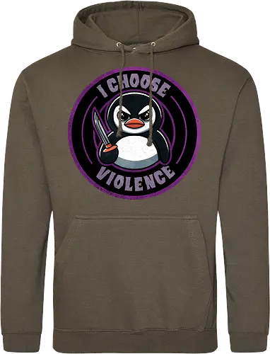 I choose violence penguin