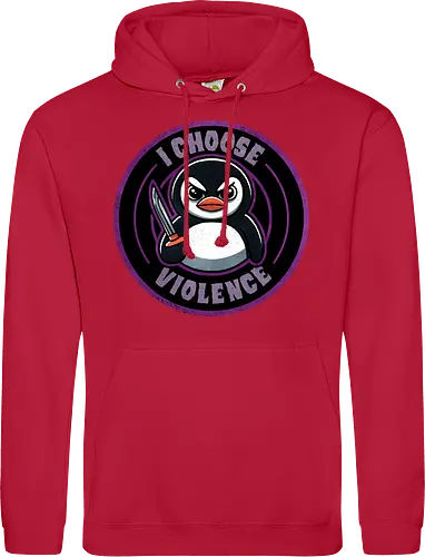 I choose violence penguin