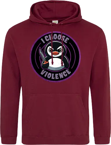 I choose violence penguin