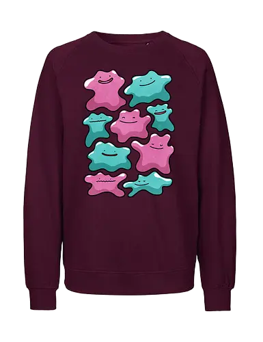 Transforming Love - Pocket, cute, love, romance, valatine, character, illustration, kawaii, collectible, digital art, fan art, gift, design, cartoon, anime, fantasy, gaming - Fairtrade Sweatshirt
