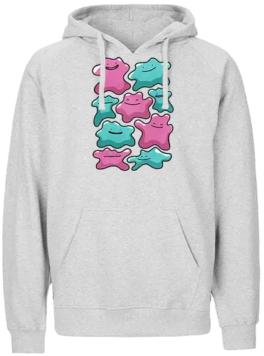 Transforming Love - Pocket, cute, love, romance, valatine, character, illustration, kawaii, collectible, digital art, fan art, gift, design, cartoon, anime, fantasy, gaming - Fairtrade Hoodie