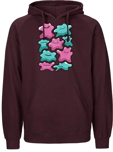 Transforming Love - Pocket, cute, love, romance, valatine, character, illustration, kawaii, collectible, digital art, fan art, gift, design, cartoon, anime, fantasy, gaming - Fairtrade Hoodie