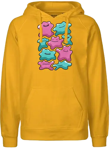 Transforming Love - Pocket, cute, love, romance, valatine, character, illustration, kawaii, collectible, digital art, fan art, gift, design, cartoon, anime, fantasy, gaming - Fairtrade Hoodie